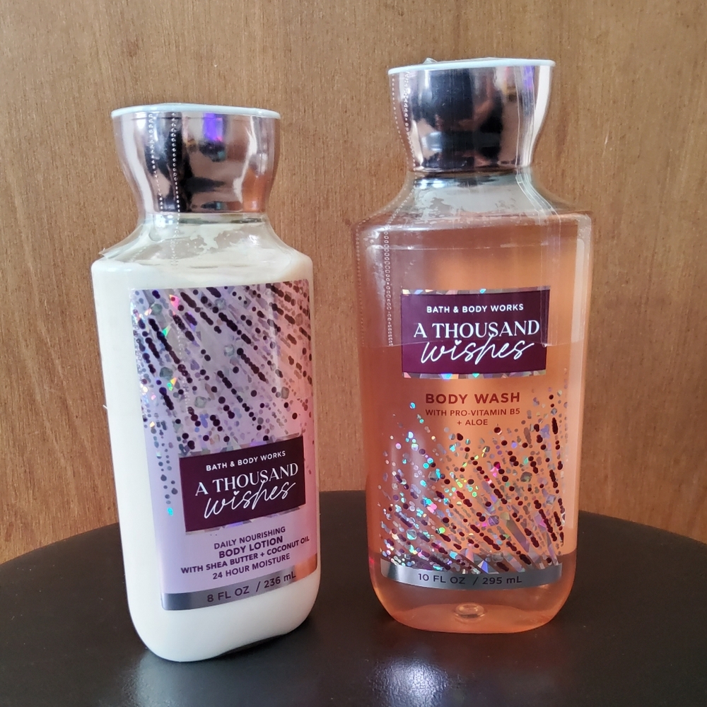 🔥Bath & Body Works A Thousand Wishes Body Wash and Lotion Set🔥